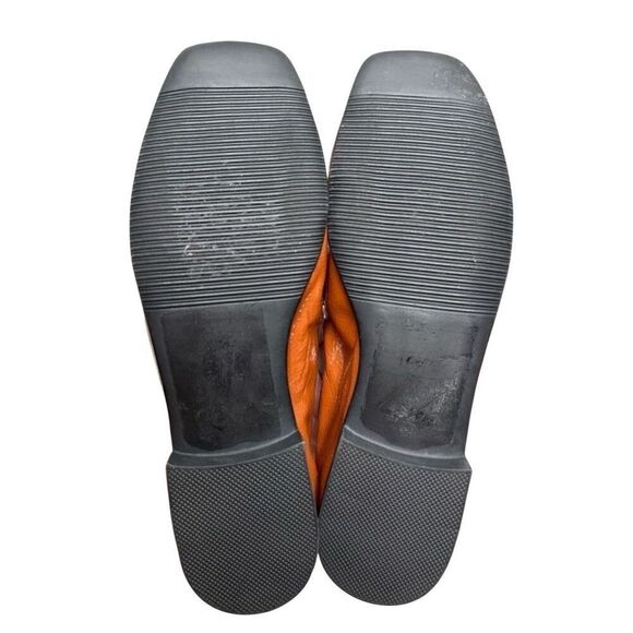 Blondo Loafers Size 5 Brown Slip On Waterproof Block Heel Chain Detail NEW - Picture 9 of 9